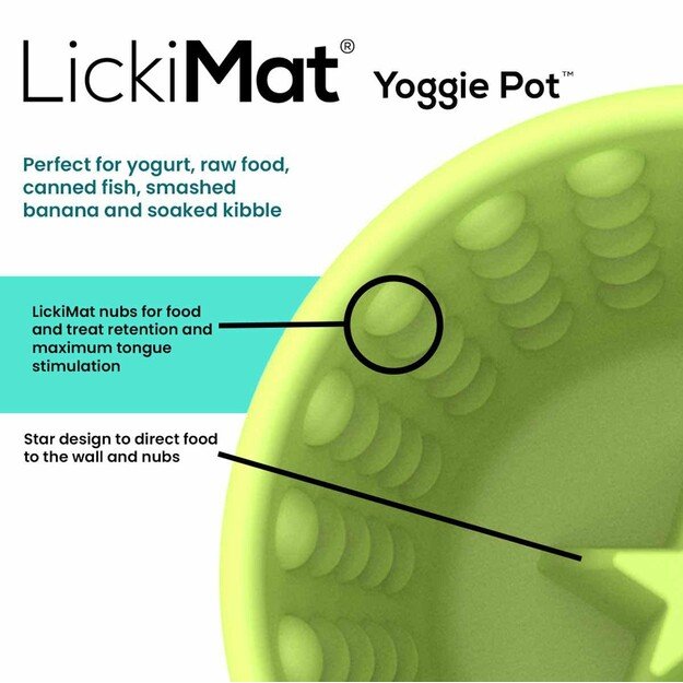 LICKIMAT - Yoggie Pot Green - (645.5460) 2