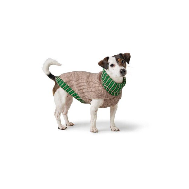 Hunter - Dogcoat Odense 60 + hat, beige/green - (203531) 1