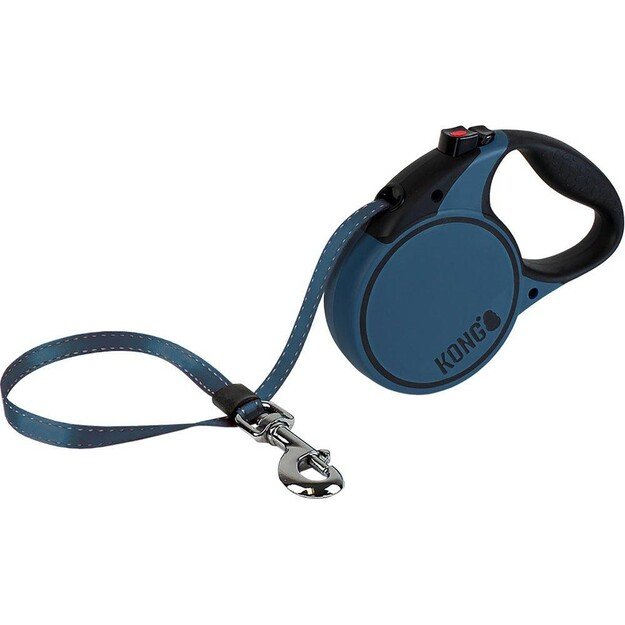 KONG - Retractable leash Terrain L 5M Tape Blue Max 50Kg - (608.1116) 1
