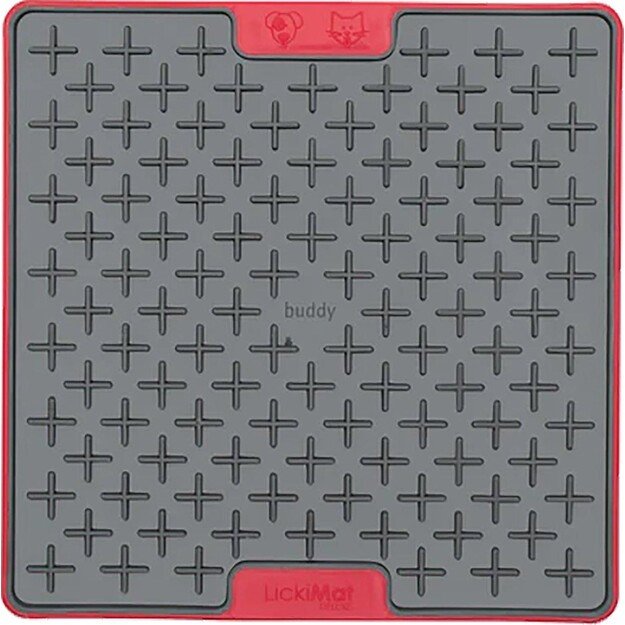 LICKIMAT - Dog lick mat Buddy Tuff Red 20Cm - (645.5456) 2