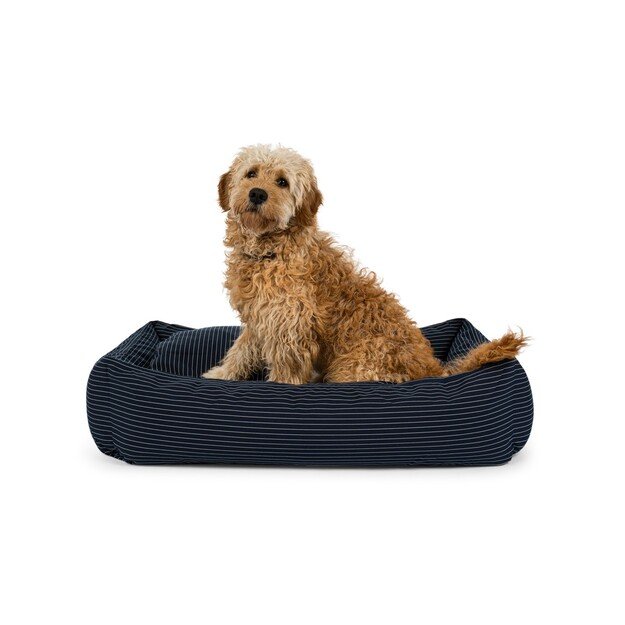 Fossflakes - PetBed Medium 70x90 Navy Pinstripe - (PET-BED-070-090-103) 5