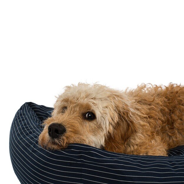 Fossflakes - PetBed Medium 70x90 Navy Pinstripe - (PET-BED-070-090-103) 6