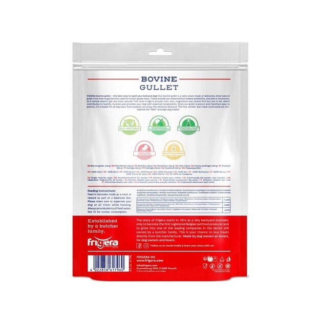 Frigera - Natural Dog Chews Bovine gullet 250 g - (402285851796) 1