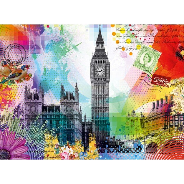 Ravensburger - Puzzle London Postcard 500p (12000309) 2