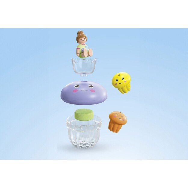Playmobil - Junior & Tinti: Colourful Jelly Fish Family (71439) 1