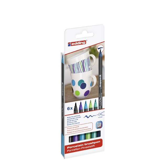 edding - Edding 4200 Porcelain Pens Cool Colors - (706792) 1