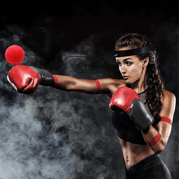 Reflex Boxing Ball Reflexówka bokso kamuolys galvos treniruotėms Pear 18
