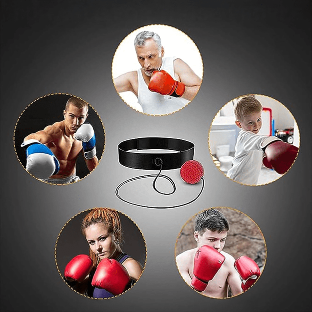 Reflex Boxing Ball Reflexówka bokso kamuolys galvos treniruotėms Pear 12