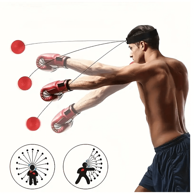 Reflex Boxing Ball Reflexówka bokso kamuolys galvos treniruotėms Pear 15
