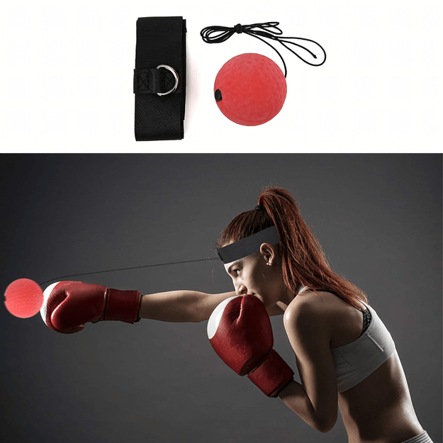Reflex Boxing Ball Reflexówka bokso kamuolys galvos treniruotėms Pear 14
