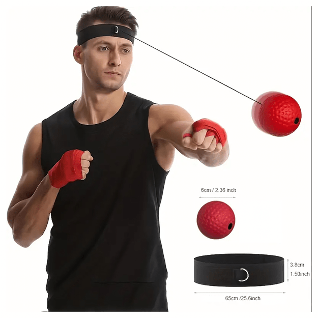Reflex Boxing Ball Reflexówka bokso kamuolys galvos treniruotėms Pear 11