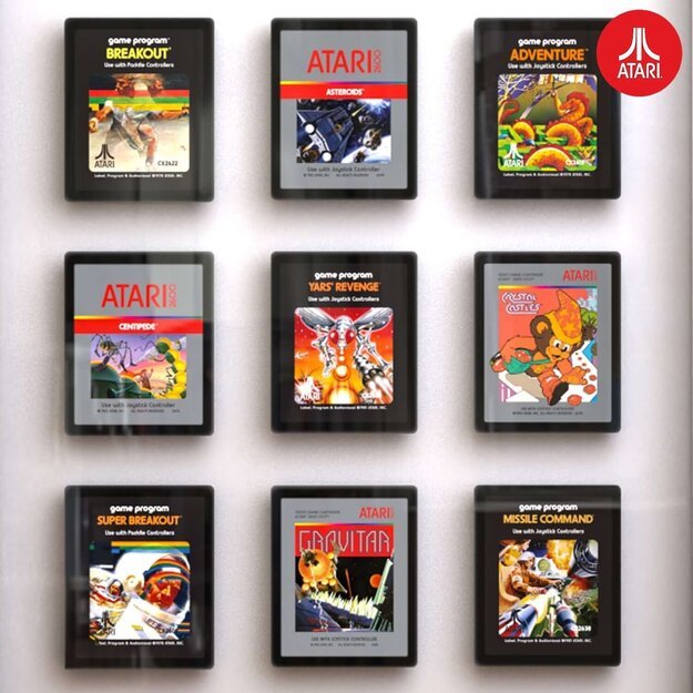 Official Atari 3D Wall Art - Cartridge Collection 3