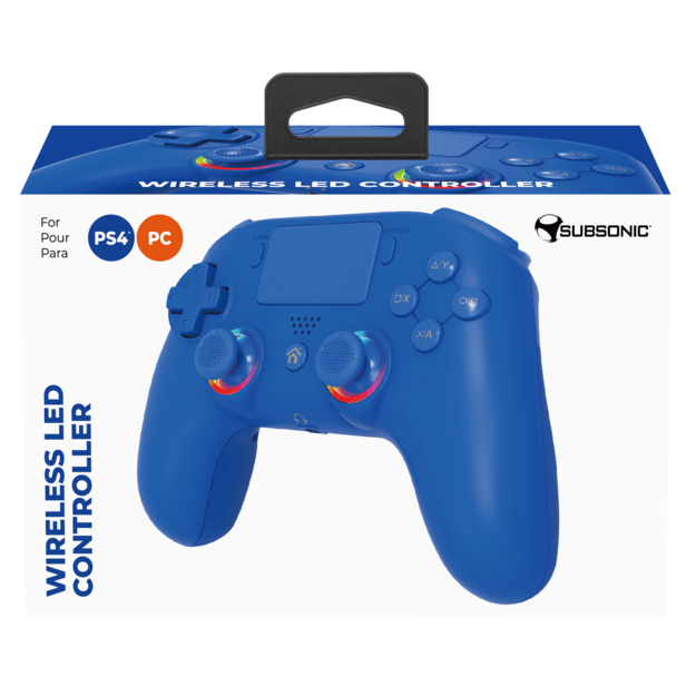 Subsonic Wireless Led Controller PS4 Blue - PS4/Pc 7