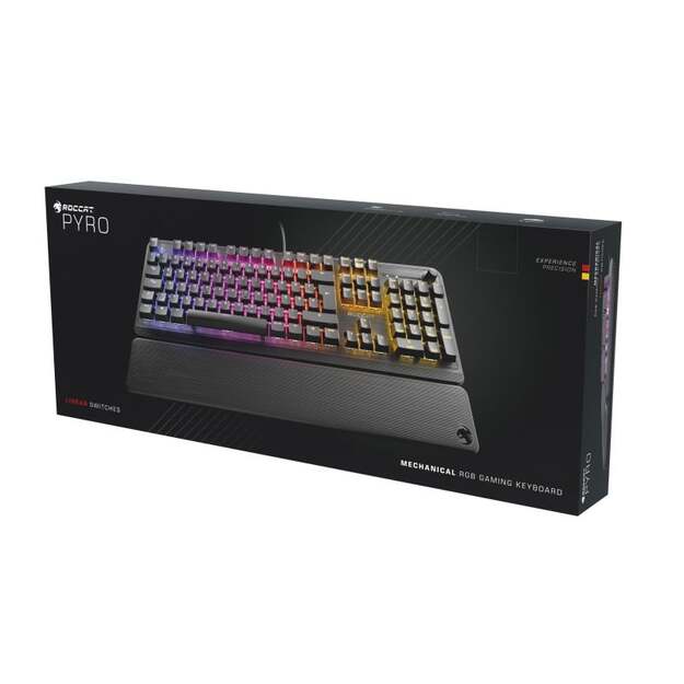 Roccat - Pyro Linear Switch Mechanical  Gaming Keybord - Nordic Layout 2