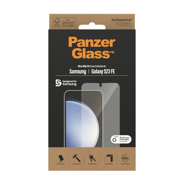 PanzerGlass Screen Protector - Samsung Galaxy S23 FE - Ultra-Wide Fit 2
