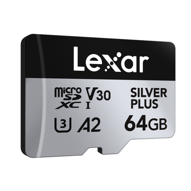 Lexar - microSDXC Professional SILVER Plus UHS-I/U3/A2/4K R205/W100 (V30) - 64GB 2