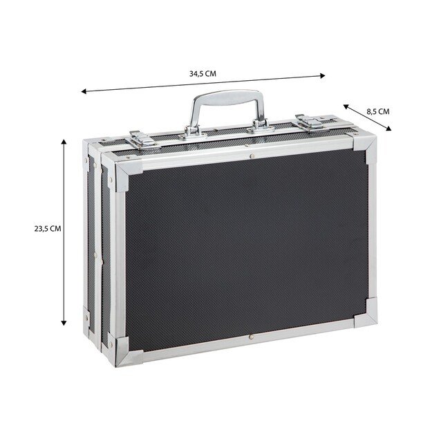 Nassau - Art set 145 pcs in metal box, black - 34x23cm - (K-AR0945/GE) 2