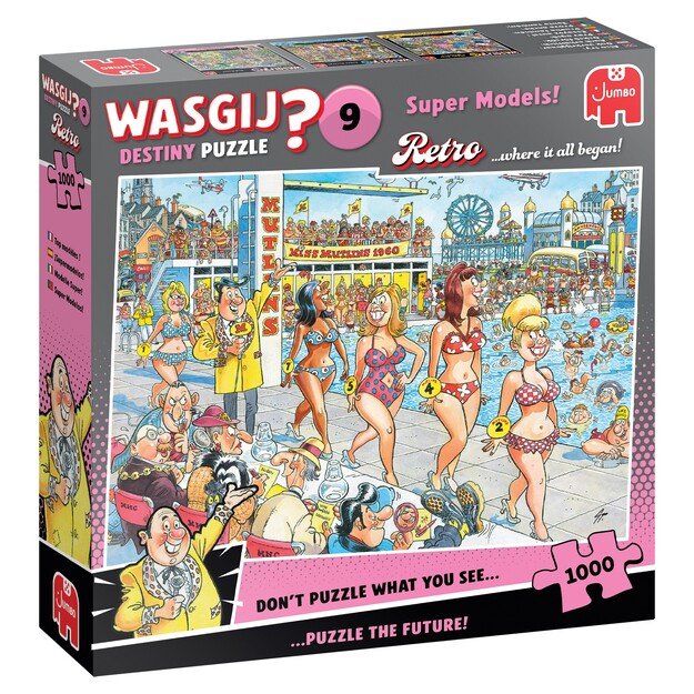 Wasgij - Retro Destiny - #9 Super Models! (1000 pieces) (1110100503) 3