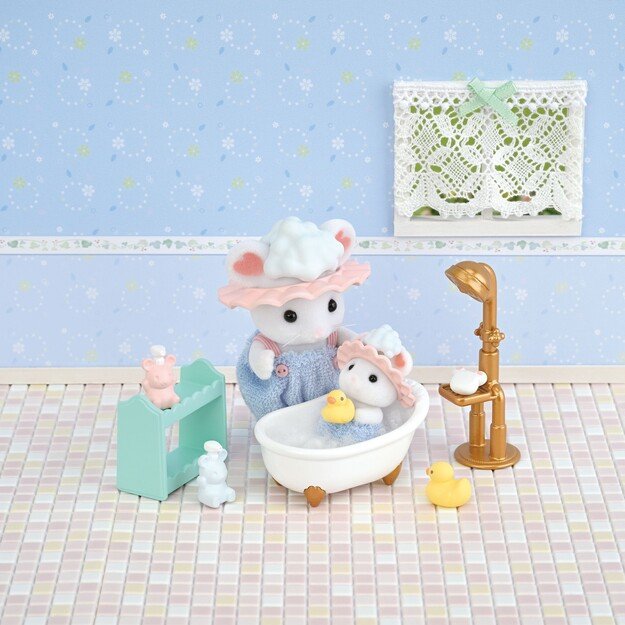 Sylvanian Families - Bath Time Bubble Siblings - (5805) 6