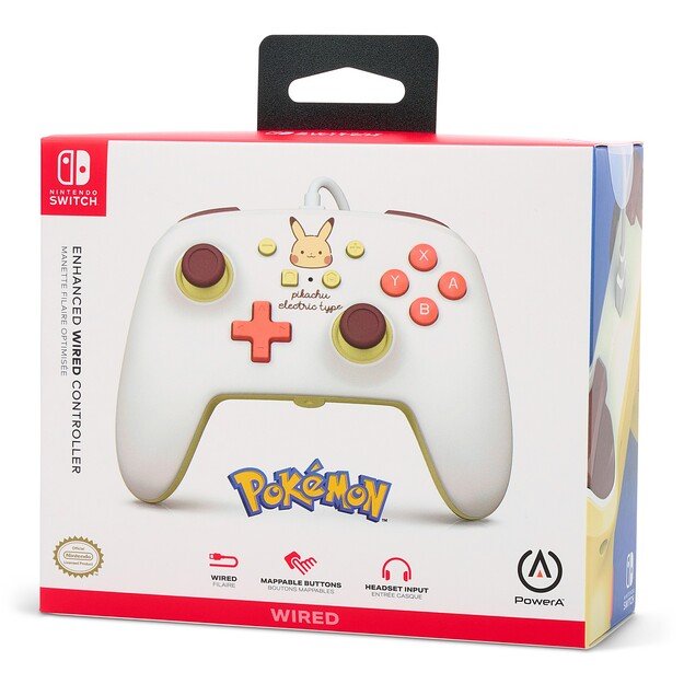 PowerA Enhanced Wired Controller for Nintendo Switch - Pikachu Electric Type 8