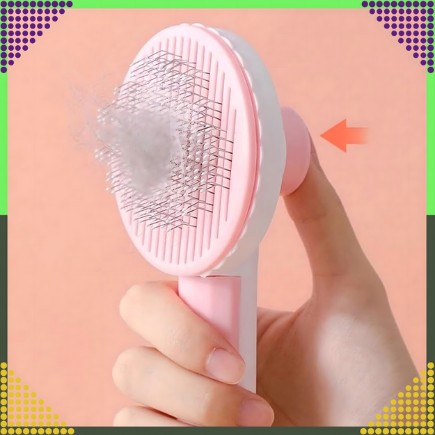 Ergonomiškos savaime išsivalančios šukos šunų ir kačių plaukams