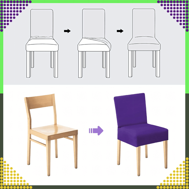 Kėdės sėdynės užvalkalas, tvirtas, universalus, elastingas, su gumine juostele, minkštas 22 Kėdės sėdynės užvalkalas, tvirtas, universalus, elastingas, su gumine juostele, minkštas 22