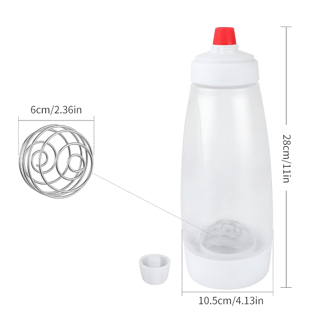 Butelka Dyspenser Dozownik do Mieszania Dozowania Ciasta Naleśników 1000 ml 18