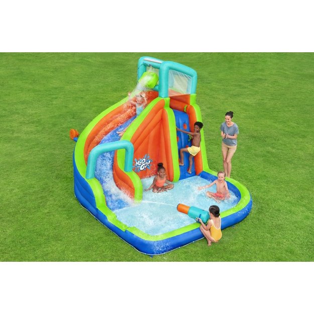 Bestway 53408 Plac Zabaw Park Wodny Dmuchany ze Zjeżdzalnią + Dmuchawa 3