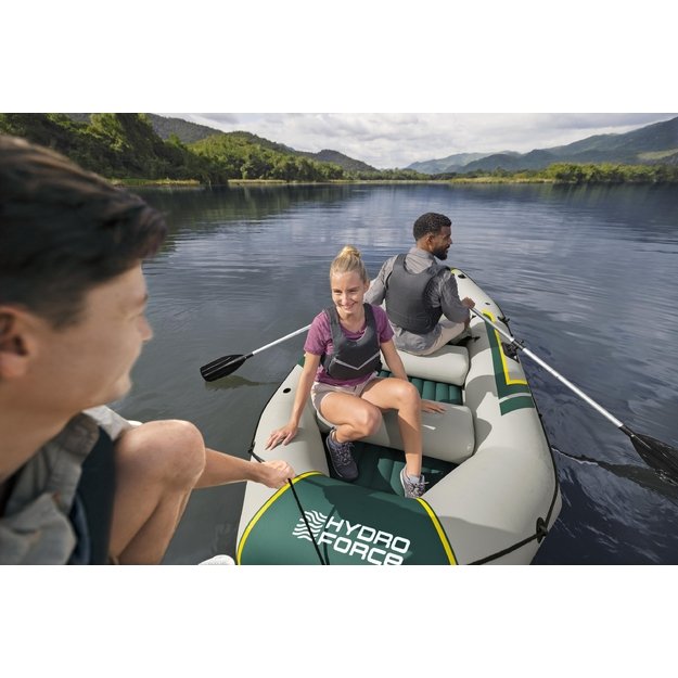 Bestway 65157 Ponton Ranger Elite X4 3.20x1.48 m + Akcesoria Wiosła Pompka  3