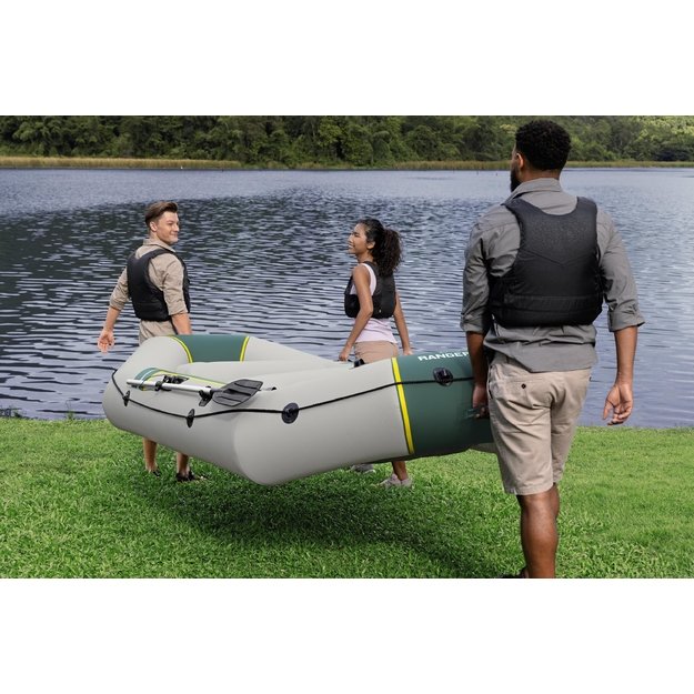 Bestway 65157 Ponton Ranger Elite X4 3.20x1.48 m + Akcesoria Wiosła Pompka  4