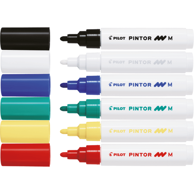 Pilot - Pintor Marker box with 6 classic colors (Medium Tip) 5