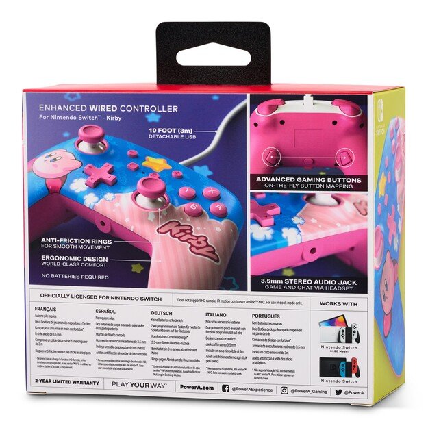 PowerA NSW ENH Wired Controller - Kirby /Nintendo Switch 3