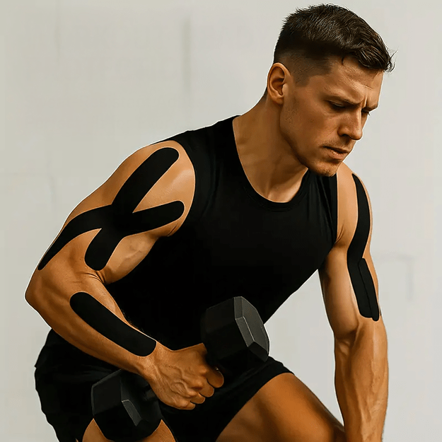 Plastry Tape Tejpy Kinesio Taping Tejp Taśma Kinesio Sport Pro 5Mx5CM 10