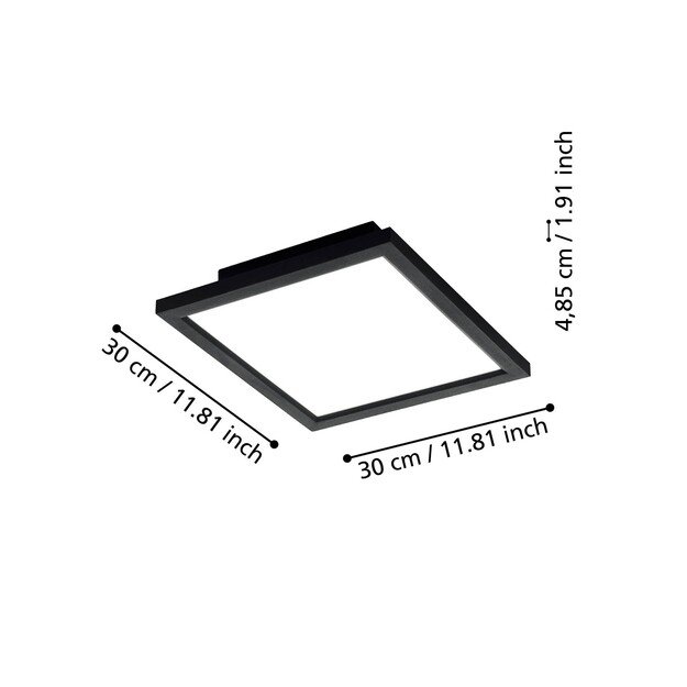 EGLO - Salobrena-Z panel black 30x30 - TW - Zigbee, Bluetooth 1