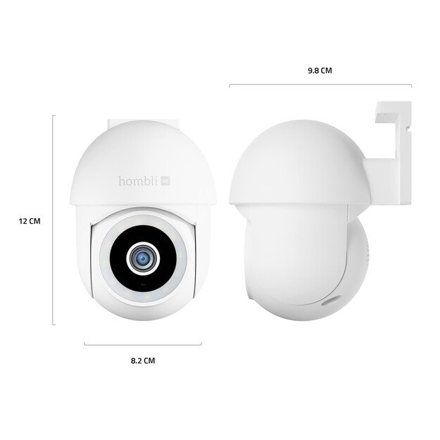 Hombli - Smart Pan & Tilt Cam 4K, White 2