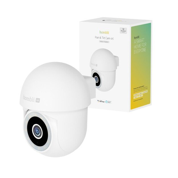 Hombli - Smart Pan & Tilt Cam 4K, White 6