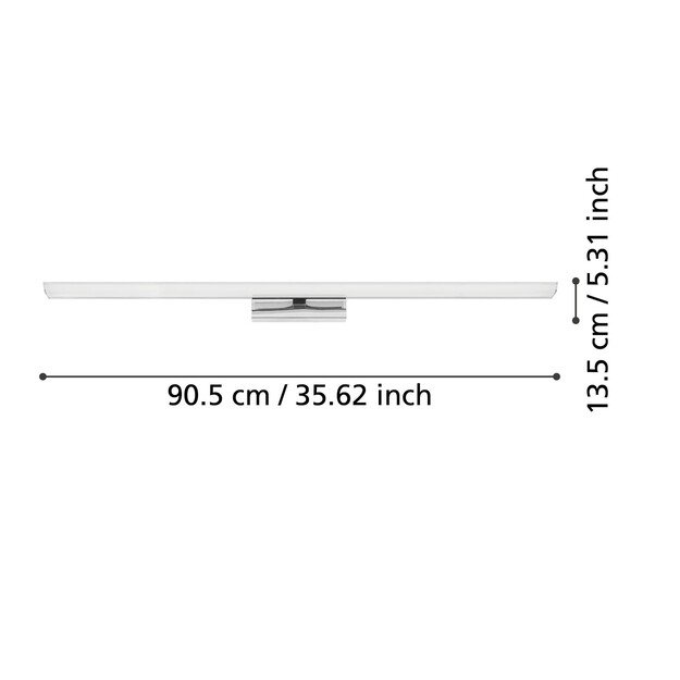 EGLO - Tabiano-Z mirror lamp chrome L90.5 - RGB + TW - Zigbee, Bluetooth 1