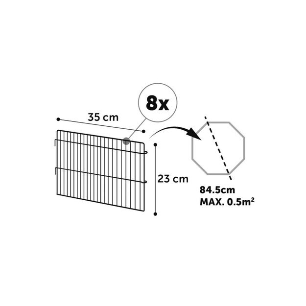 Flamingo - Playpen for rabbits and guineapigs - (5400274899822) 2