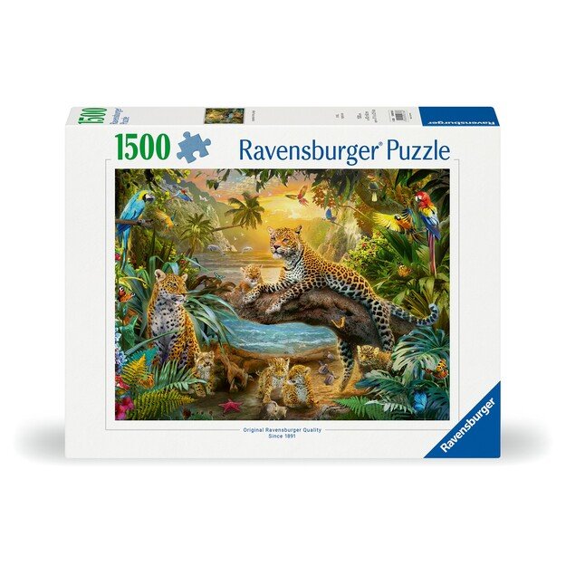 Ravensburger - Puzzle Leopard Family In The Jungle 1500p (12000738) 2