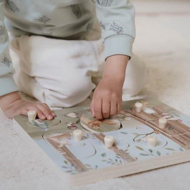 Little Dutch - Wooden Sound puzzle Forest Friends (LD7240) 4