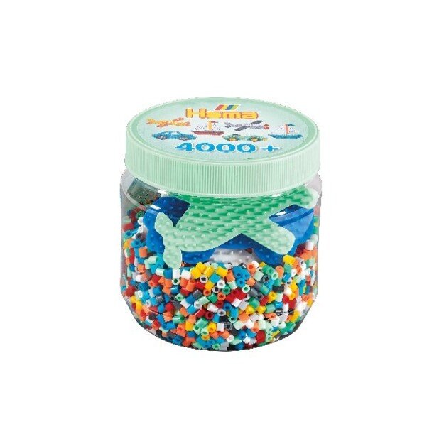 Hama - Midi Beads 4000pcs + 3 Assorted Pegboards - (382053) 3