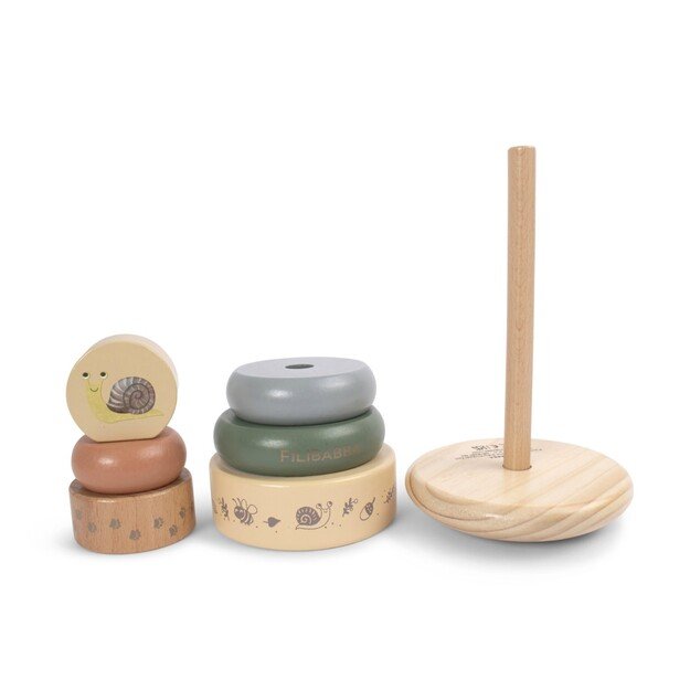 Filibabba - Wooden stacking toy - (FI-03372) 3