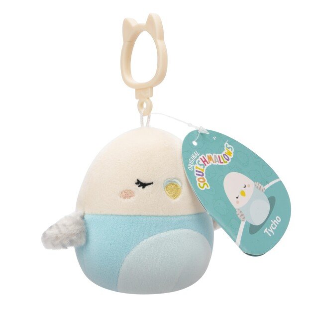 Squishmallows - 9 cm P18 Clip On - Tycho Parakeet 1