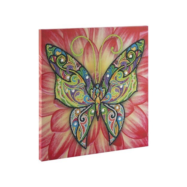 Grafix - Diamond Painting on Canvas Butterfly 30 x 30 cm - (K-260009) 1