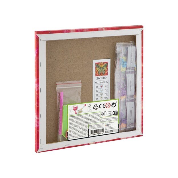 Grafix - Diamond Painting on Canvas Butterfly 30 x 30 cm - (K-260009) 2