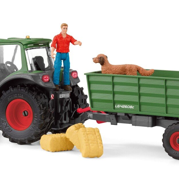 Schleich - Farm World - Tractor with Trailer (42608) 5