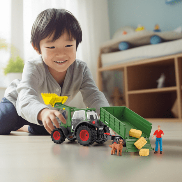 Schleich - Farm World - Tractor with Trailer (42608) 8