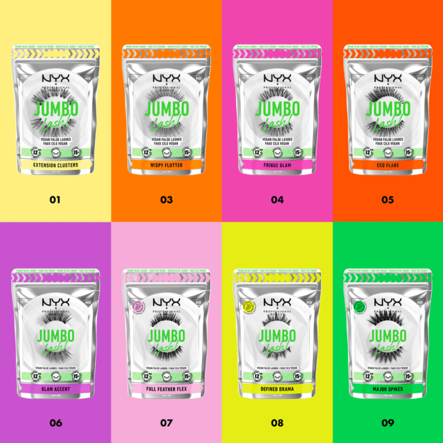 NYX Professional Makeup - Jumbo Lash! Vegan False Lashes - Fringe Glam 4 1