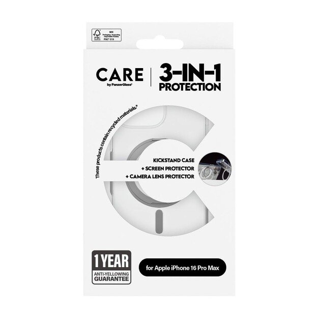 CARE by PanzerGlass - Feature 3-in-1 Ceramic Bundle - iPhone 16 Pro Max 3