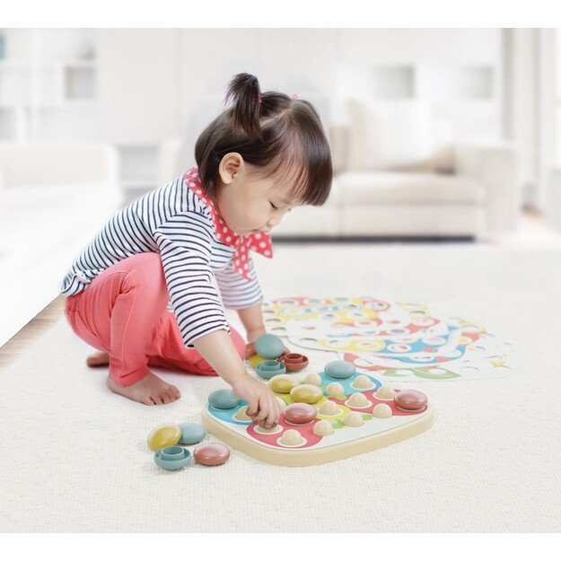 Quercetti - PlayBio Peg Mosaic: FantaColor Baby (28 pcs) - (QU-84405) 3